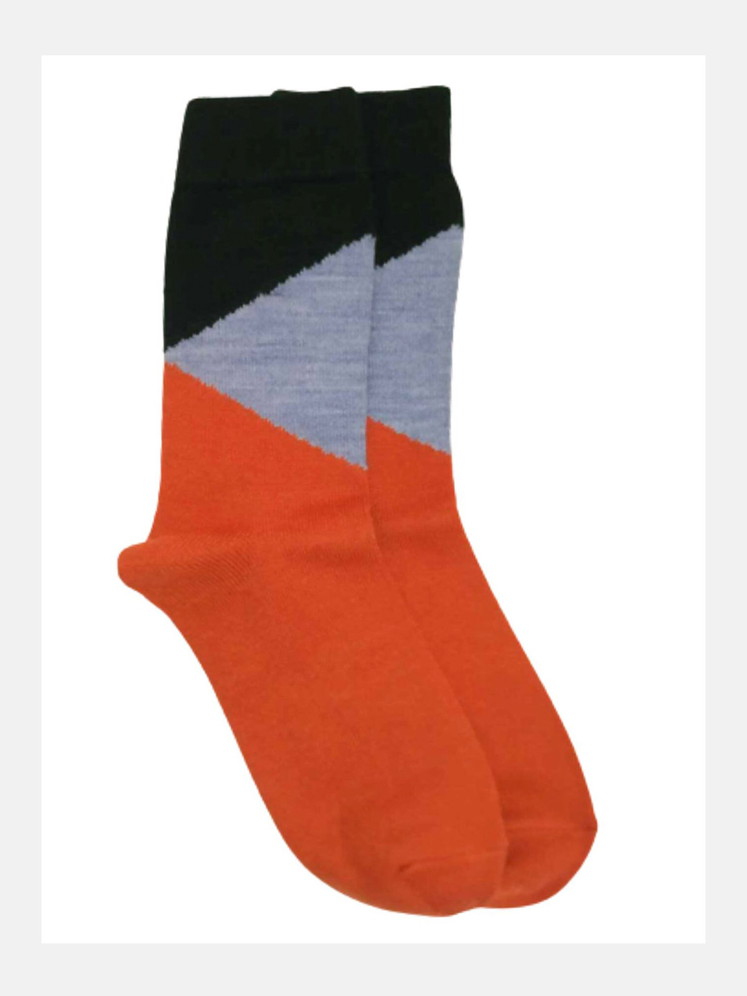 

Kosha Women Wool Blend Warm Colourblocked Regular Length Socks, Orange