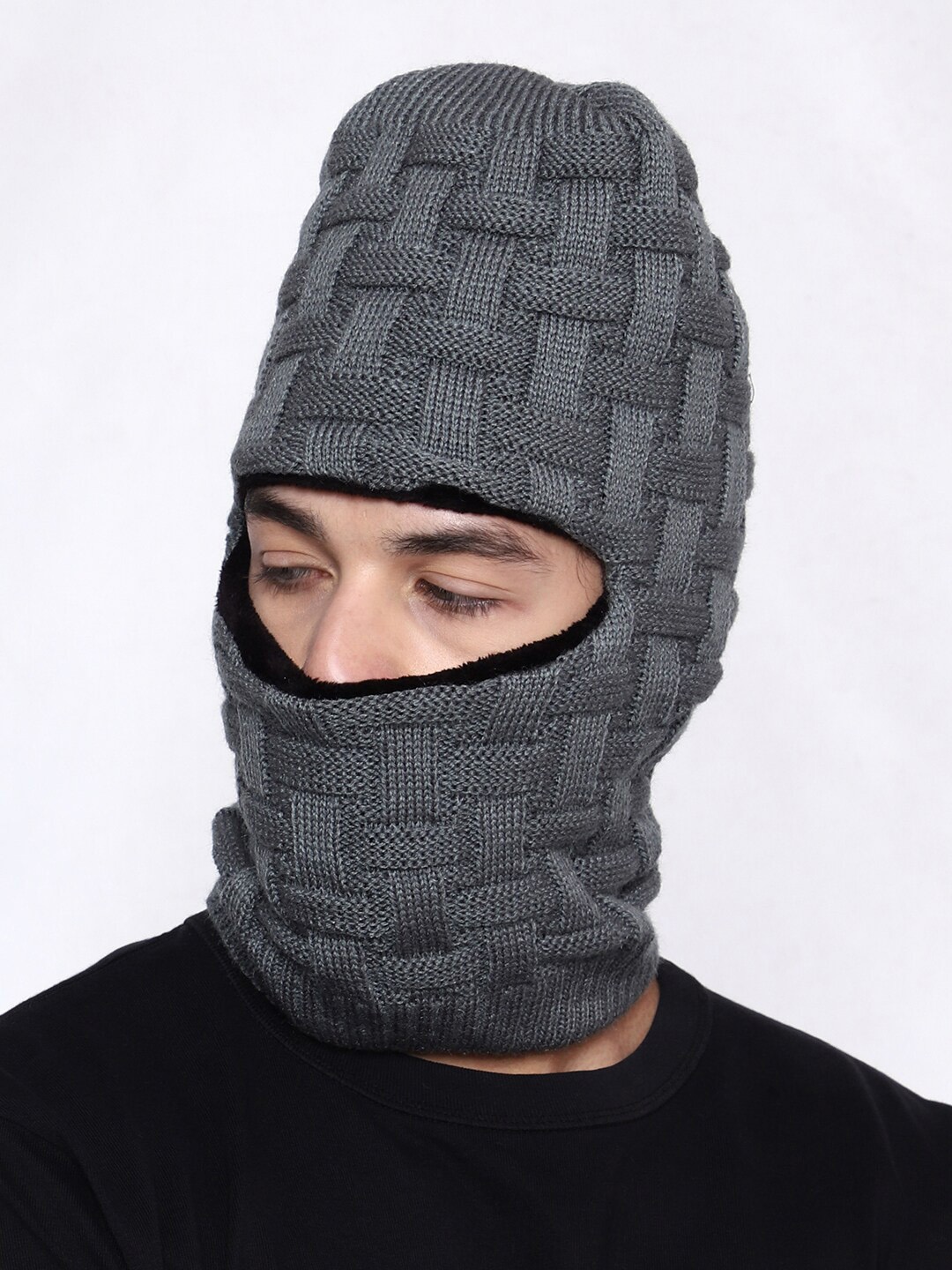 

Gajraj Acrylic Balaclava Cap, Grey