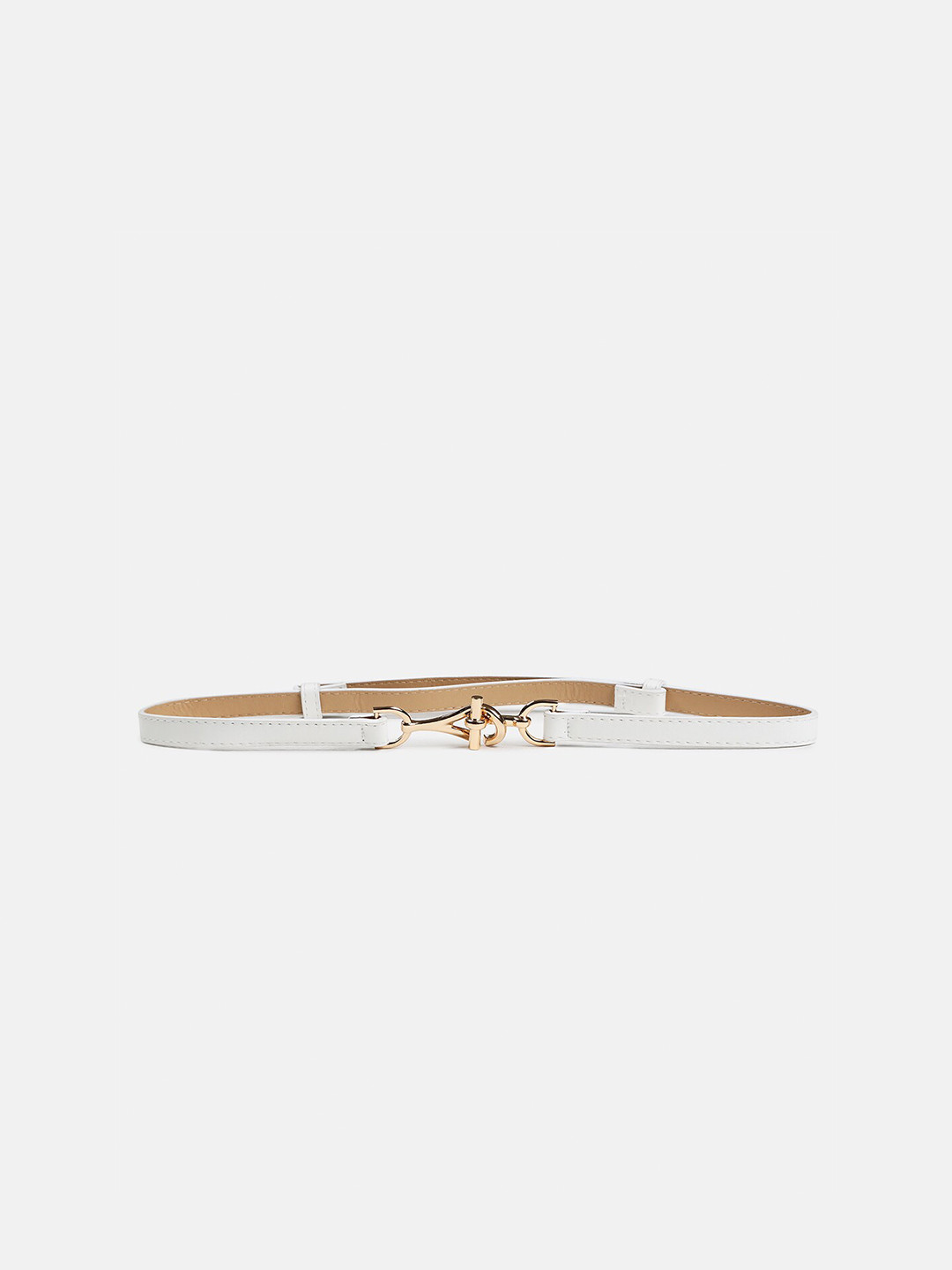 

Kazo Women PU Interlock Belt, White