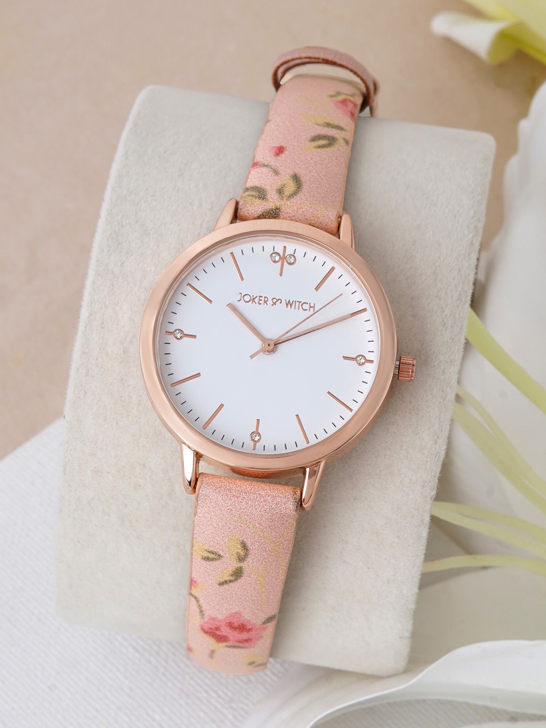 

JOKER & WITCH Women Bracelet Style Straps Analogue Watch AMWW752, Pink