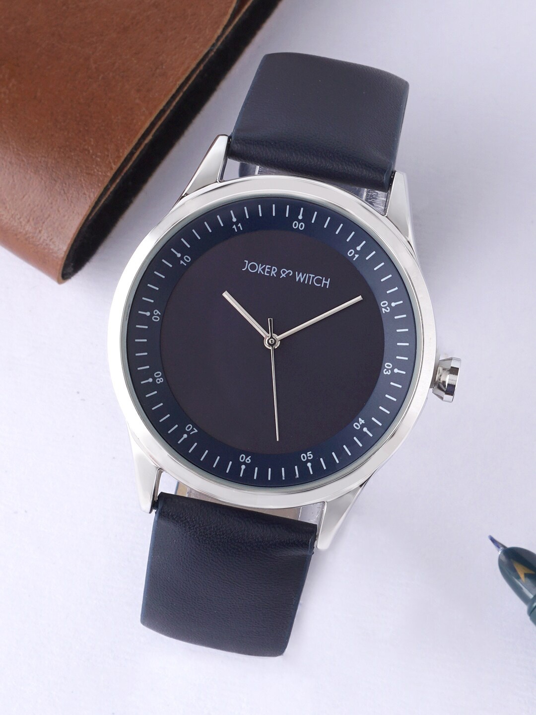

JOKER & WITCH Men Dial & Bracelet Style Straps Analogue Watch AMWW713, Blue