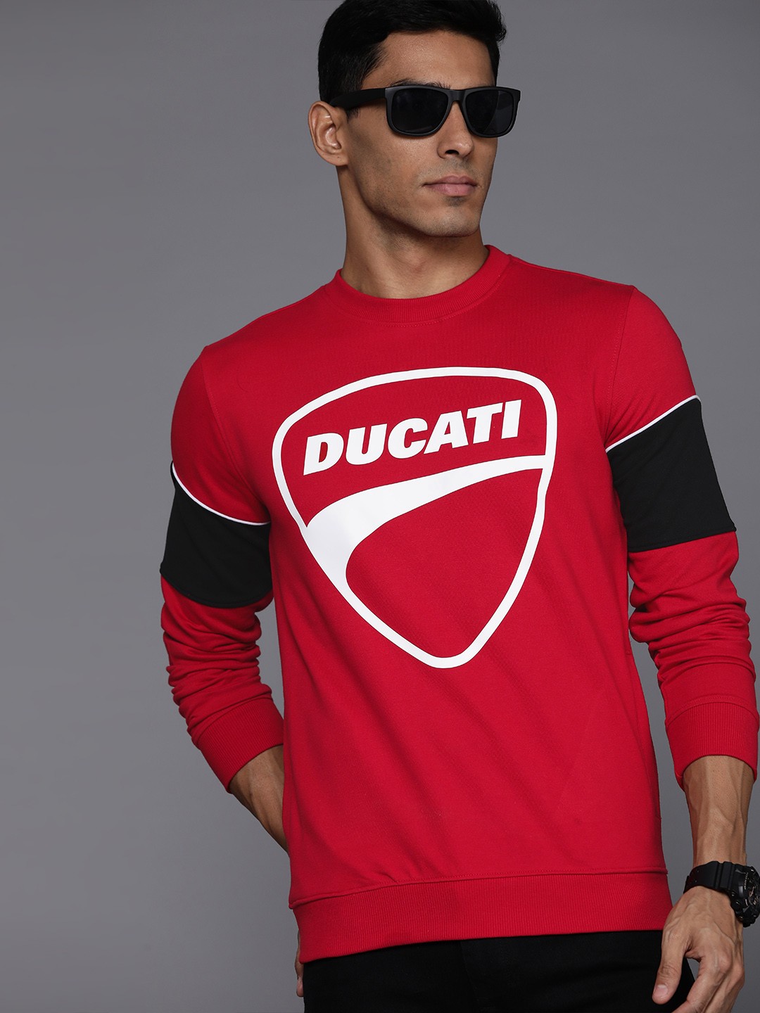 

Ducati Brand Logo Printed Sweatshirt, Red