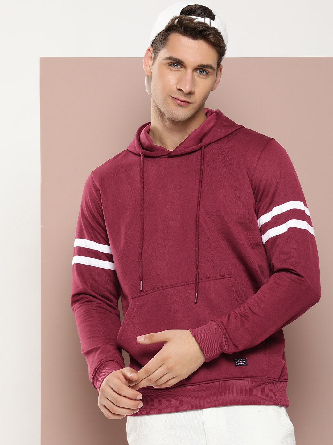 

Harvard Long Sleeves Hooded Sweatshirt, Maroon