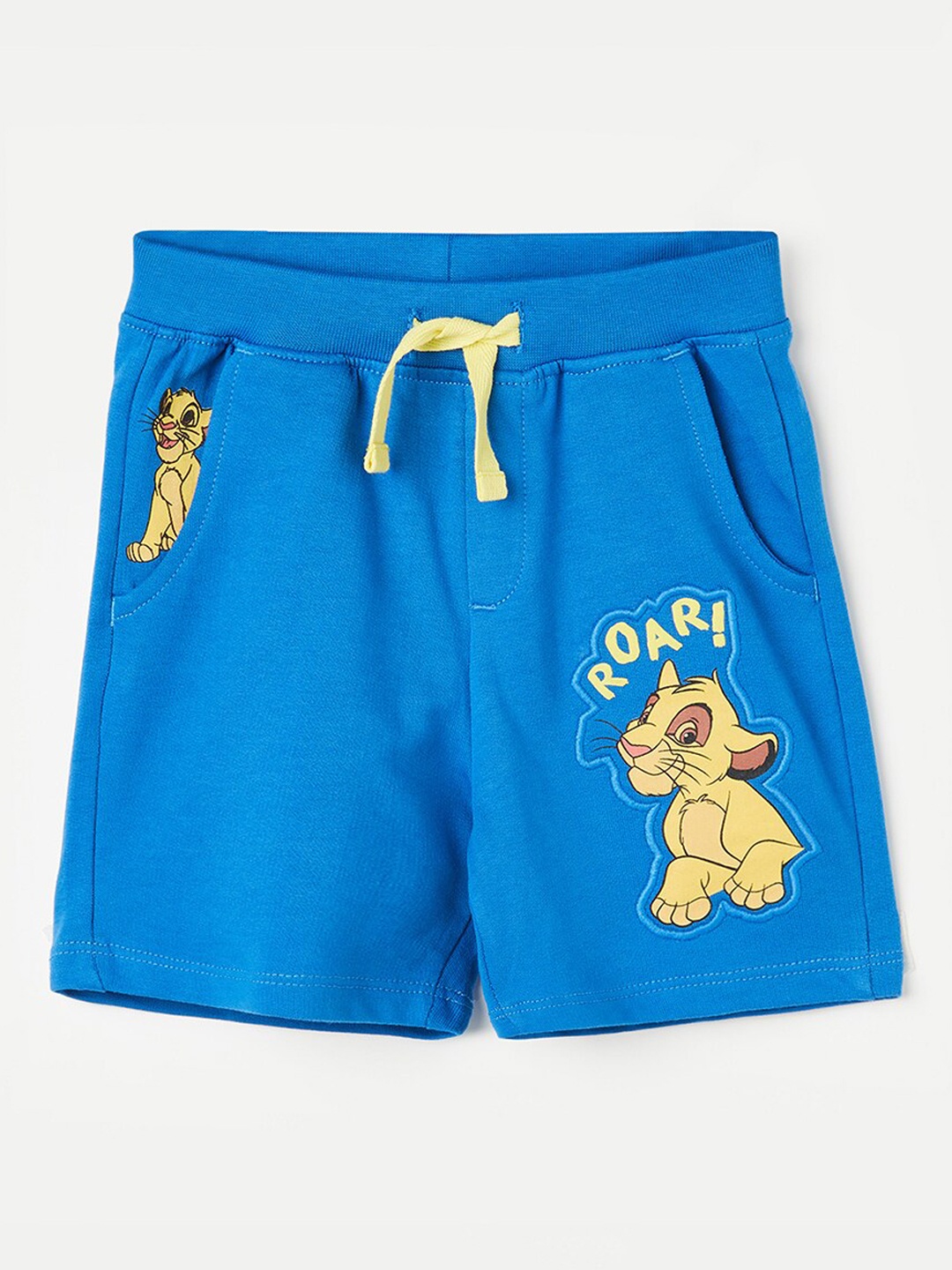 Juniors by Lifestyle Boys Printed Mid-Rise Shorts, Blue