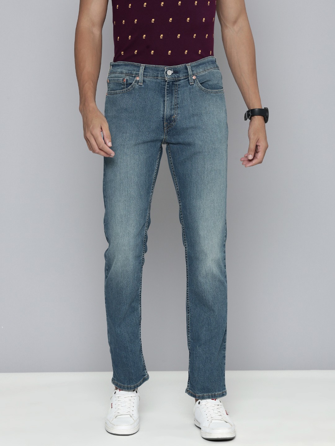 

Levis Men 511 Slim Fit Light Fade Stretchable Jeans, Blue