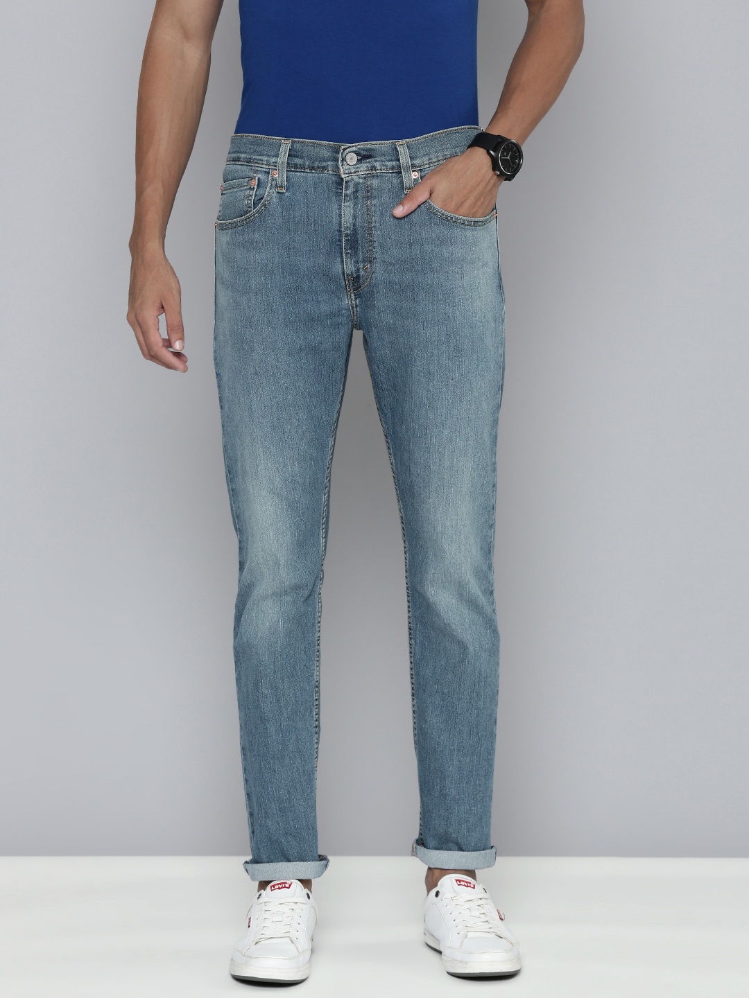 

Levis Men 512 Slim Tapered Fit Light Fade Stretchable Jeans, Blue