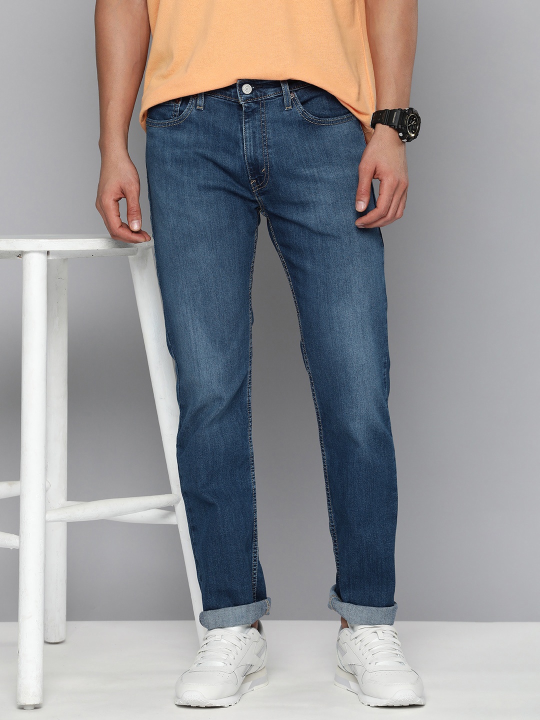 

Levis Men 511 Slim Fit Light Fade Stretchable Jeans, Blue