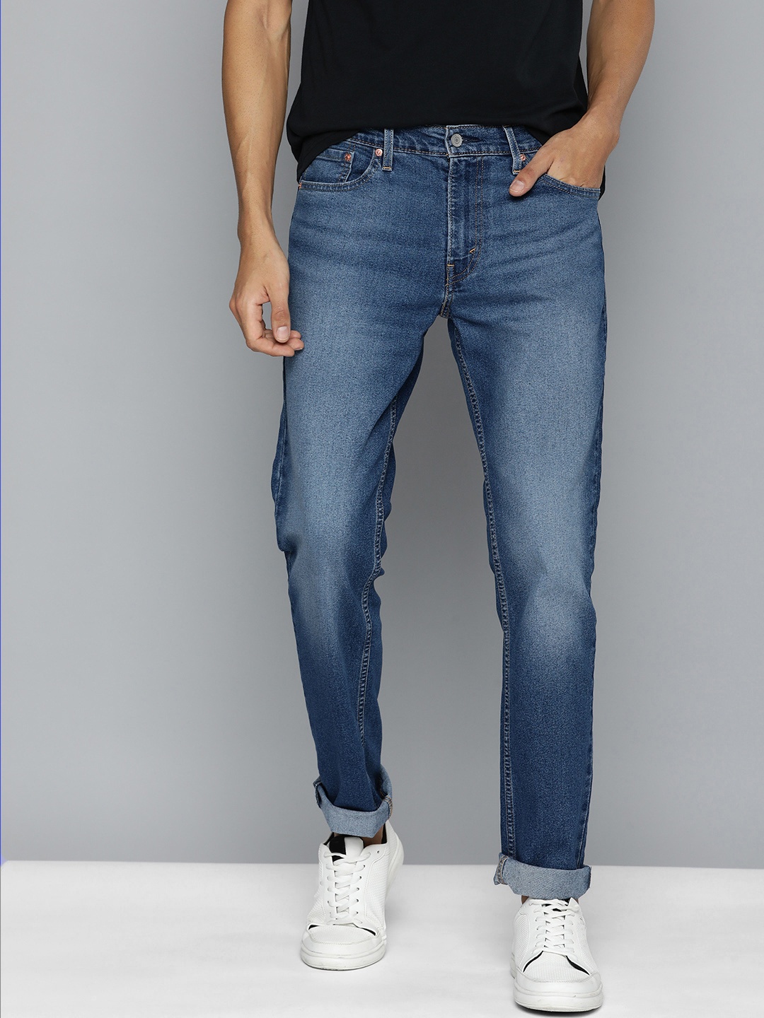 

Levis Men 511 Slim Fit Heavy Fade Stretchable Jeans, Blue