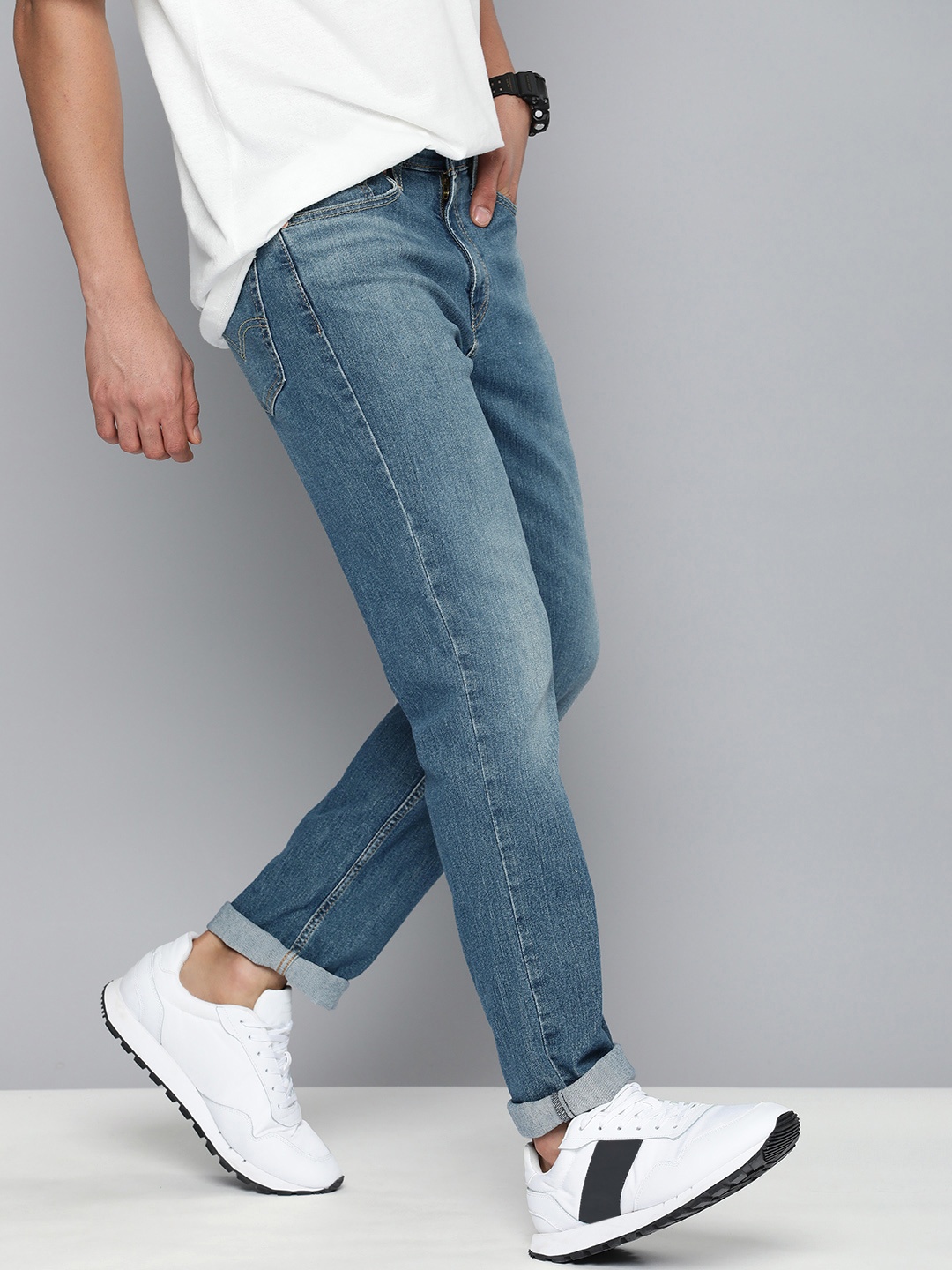 

Levis Men 511 Slim Fit Heavy Fade Stretchable Jeans, Blue