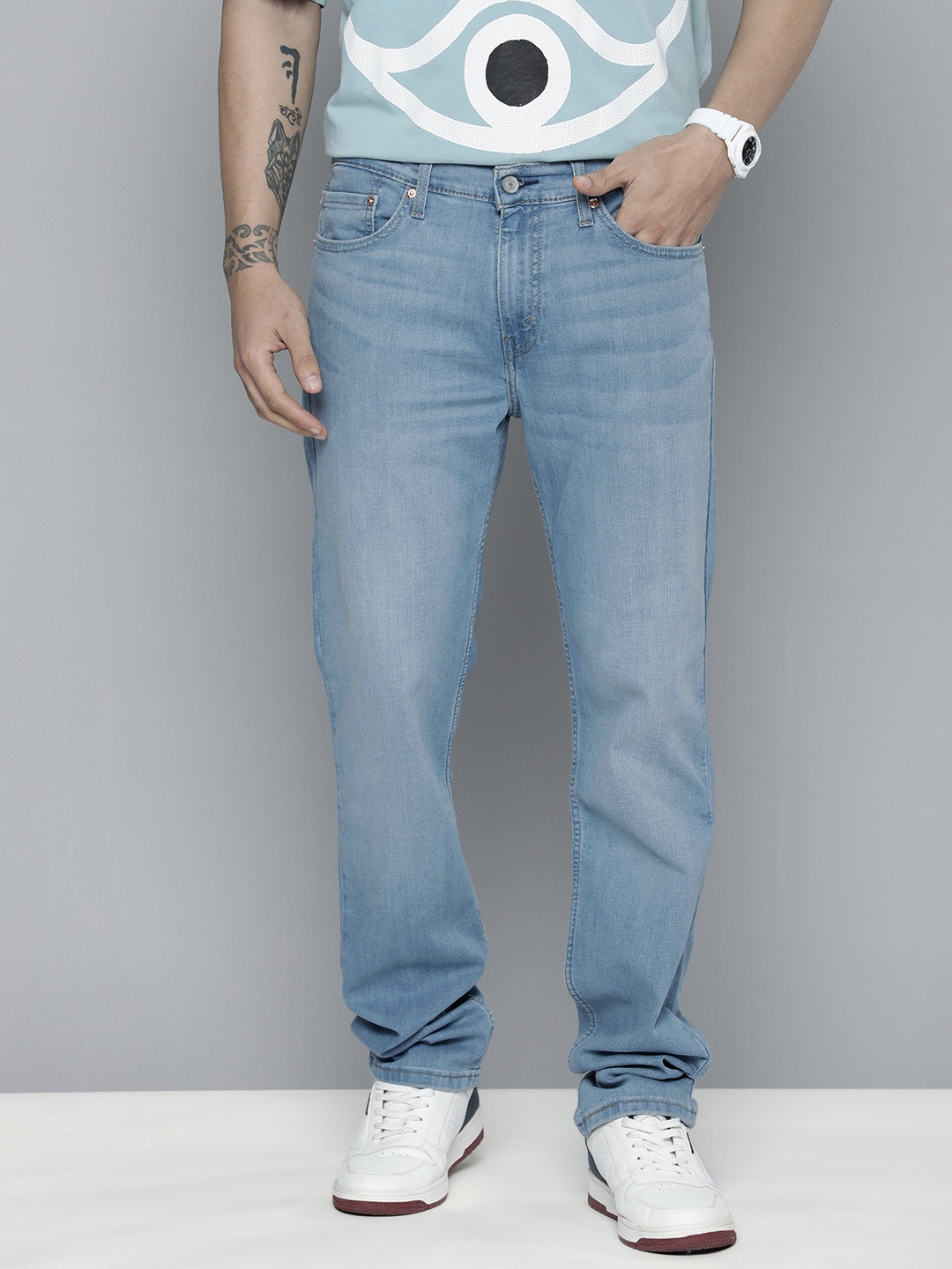 

Levis Men 511 Slim Fit Light Fade Stretchable Jeans, Blue
