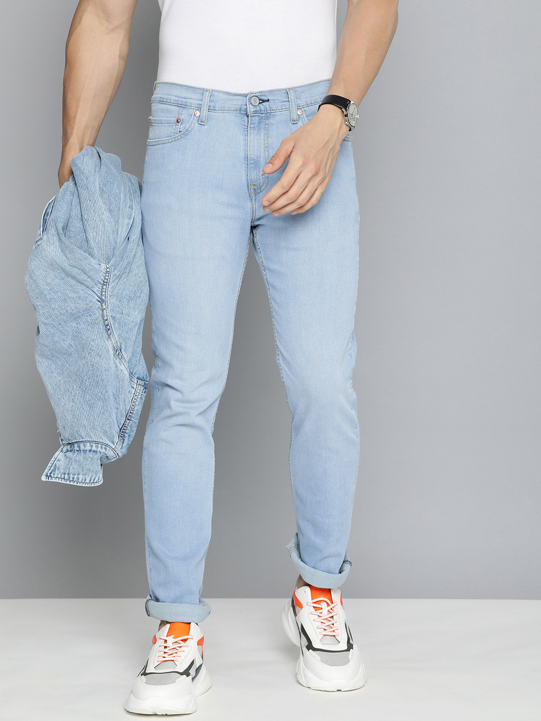 

Levis Men 511 Slim Fit Light Fade Stretchable Jeans, Blue