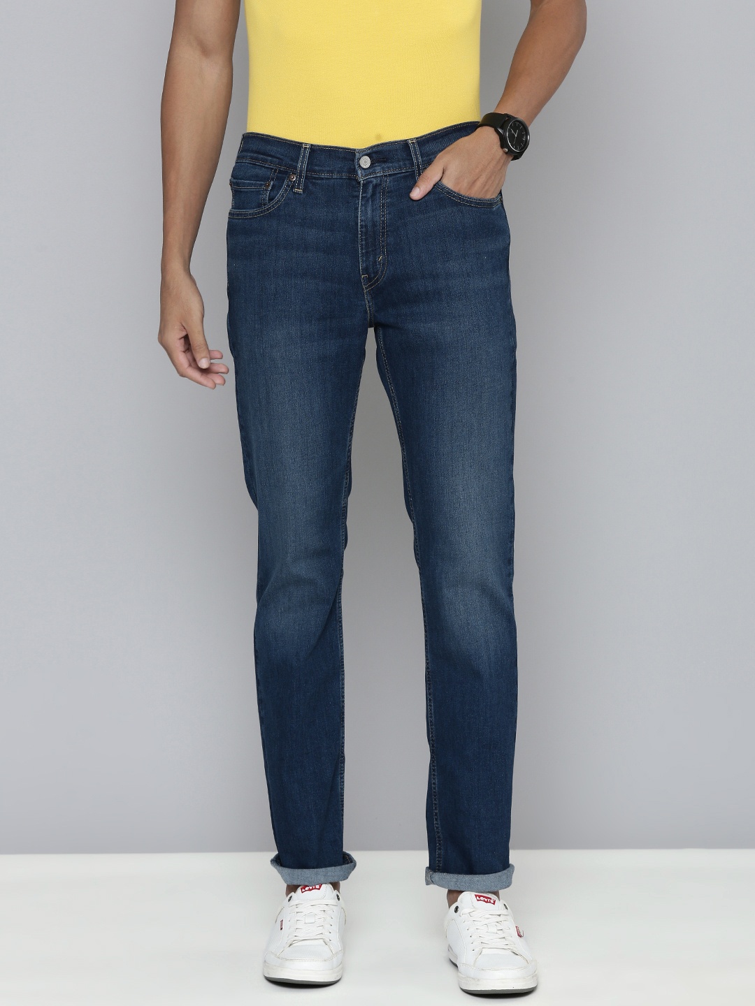 

Levis Men 511 Slim Fit Light Fade Stretchable Jeans, Blue