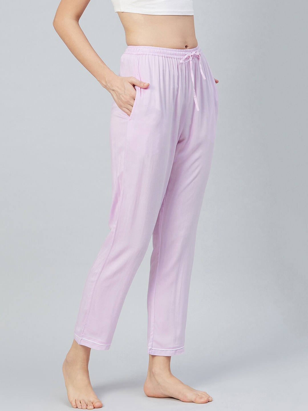 

The Snug Studio Mid-Rise Elasticated Lounge Pants, Lavender