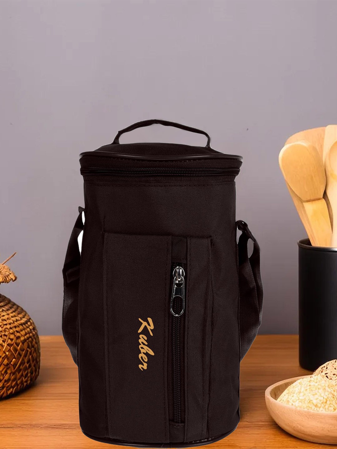 

Kuber Industries Canvas Waterproof Lunch Bag, Brown