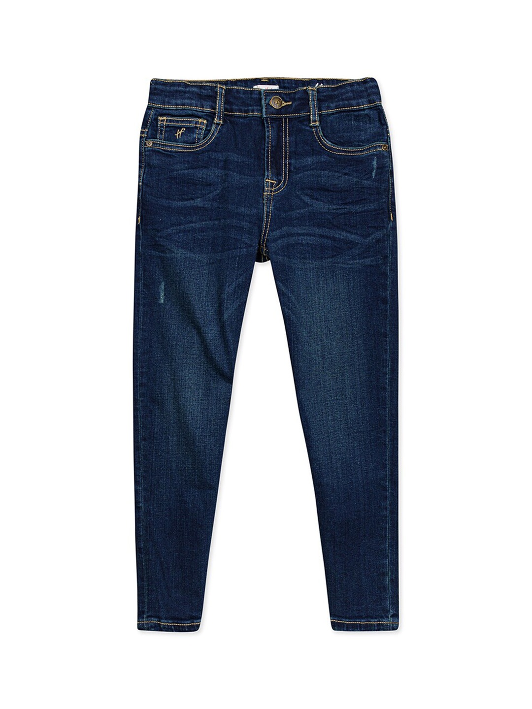 

H By Hamleys Boys Blue Low Distress Light Fade Stretchable Cotton Jeans