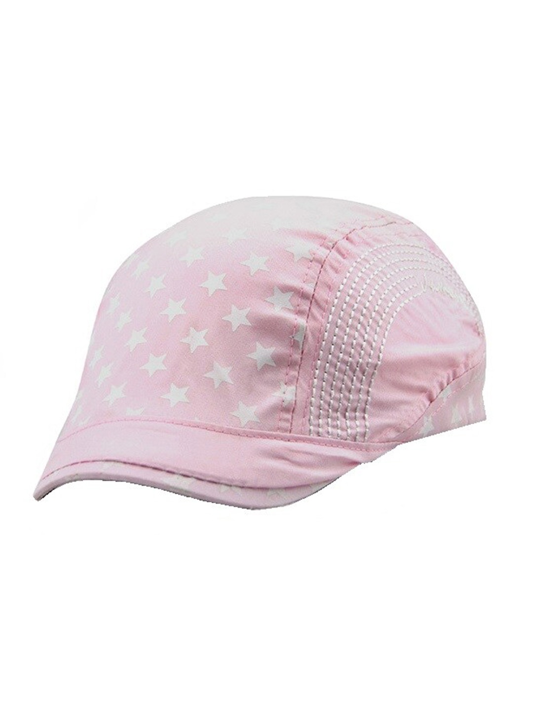 

Zacharias Boys Printed Cotton Ascot Cap, Pink