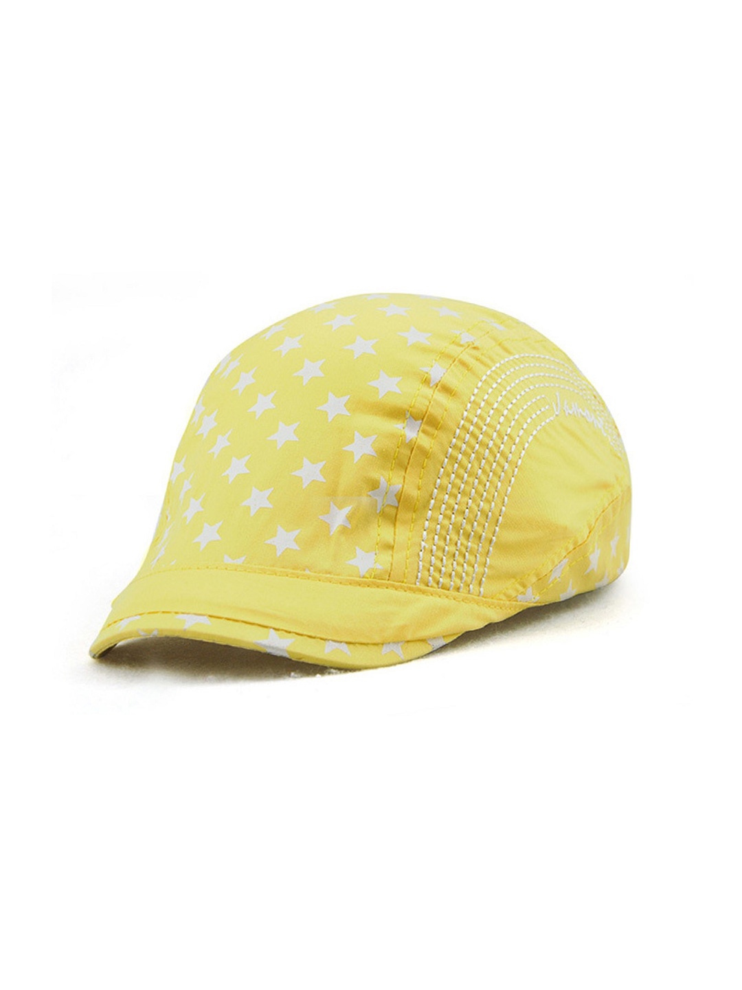 

Zacharias Boys Printed Cotton Ascot Cap, Yellow
