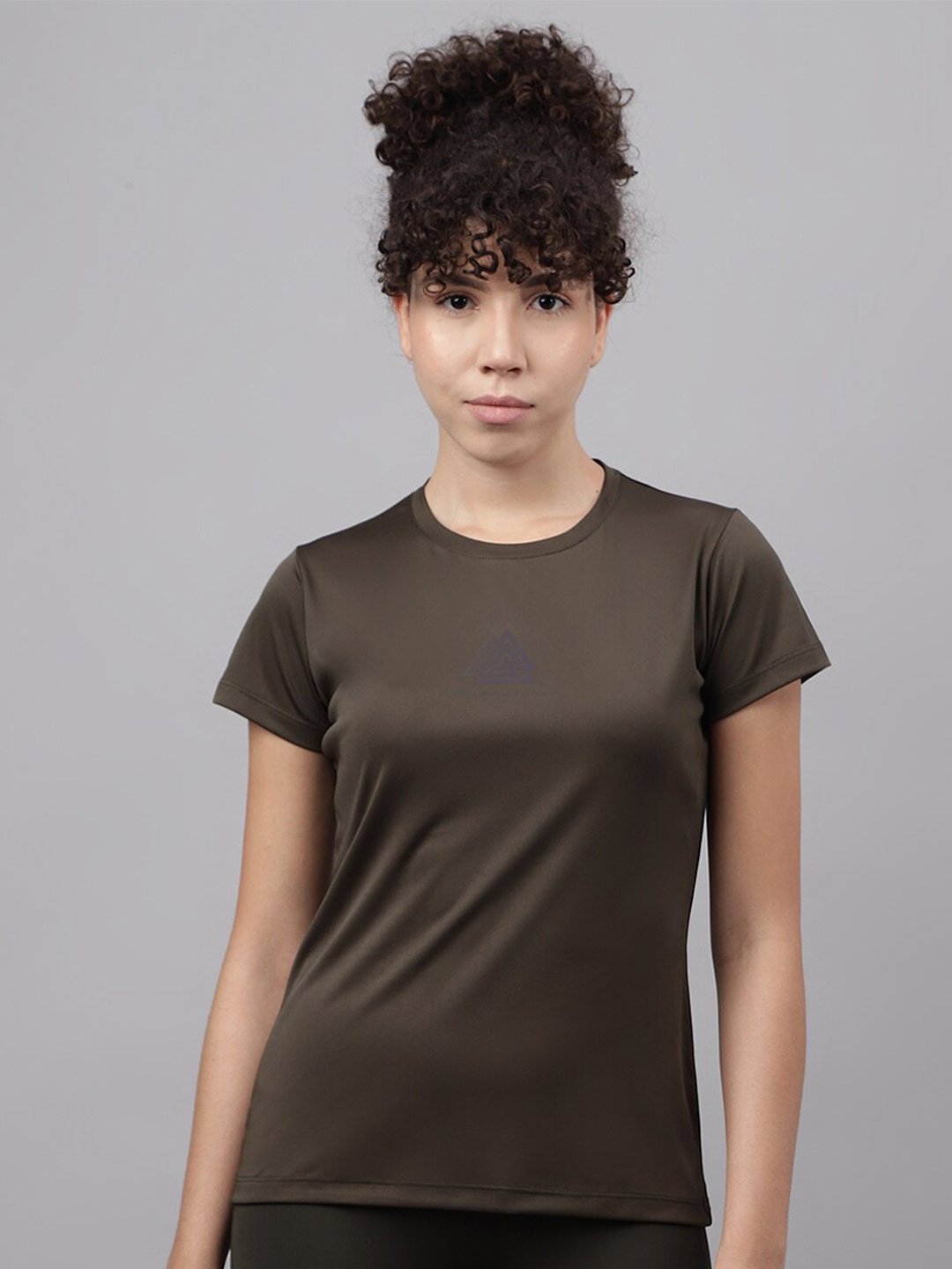 

UNPAR Round Neck Training & Gym T-Shirt, Brown