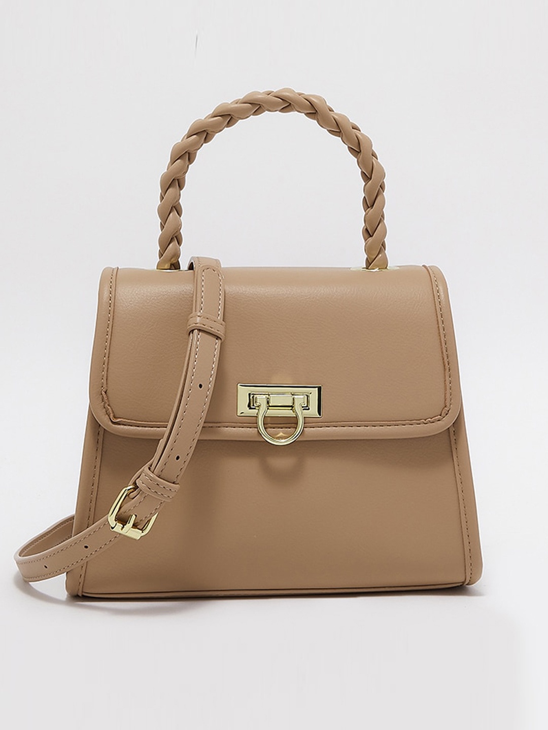 

Beverly Hills Polo Club PU Structured Satchel Bag, Brown