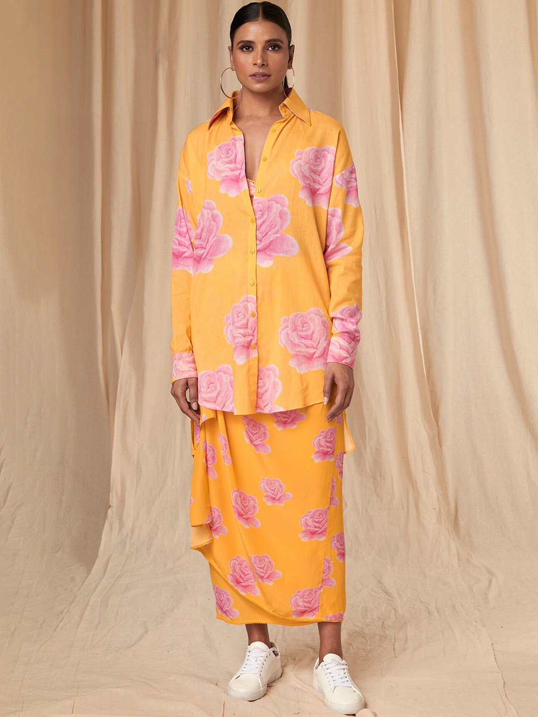 

Masaba Printed Maxi Wrap Skirts, Orange