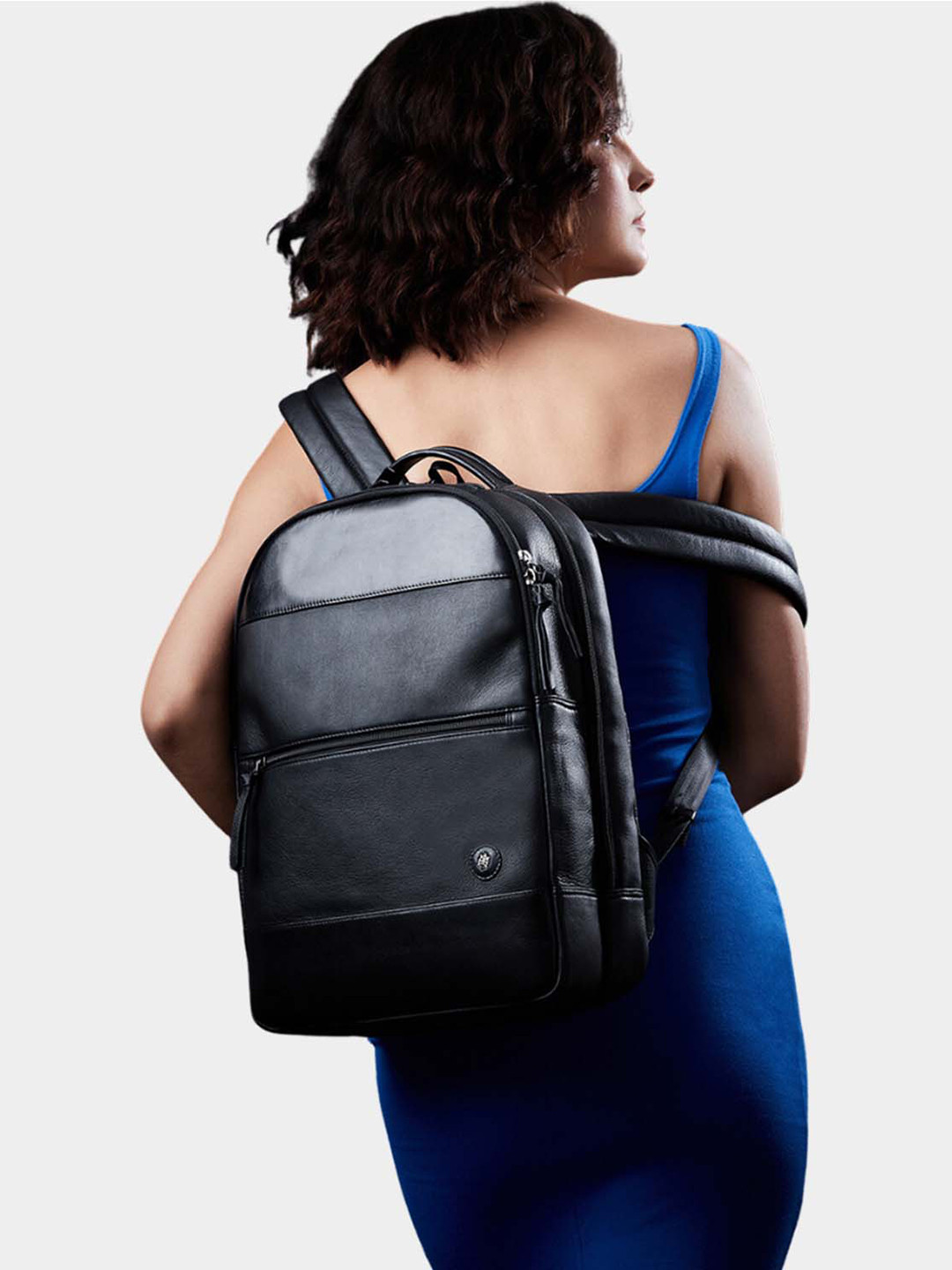

Tortoise Sebastian Unisex Genuine Leather Backpack, Black