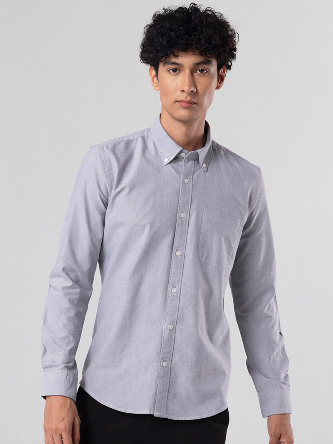 

Snitch Men Blue Slim Fit Opaque Casual Shirt