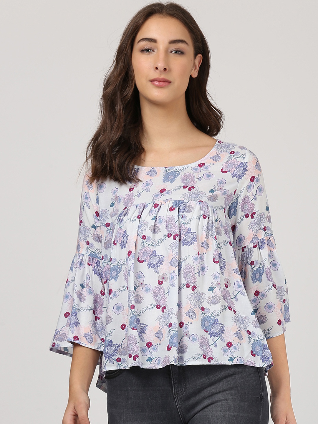 

Harpa Women White Printed Top