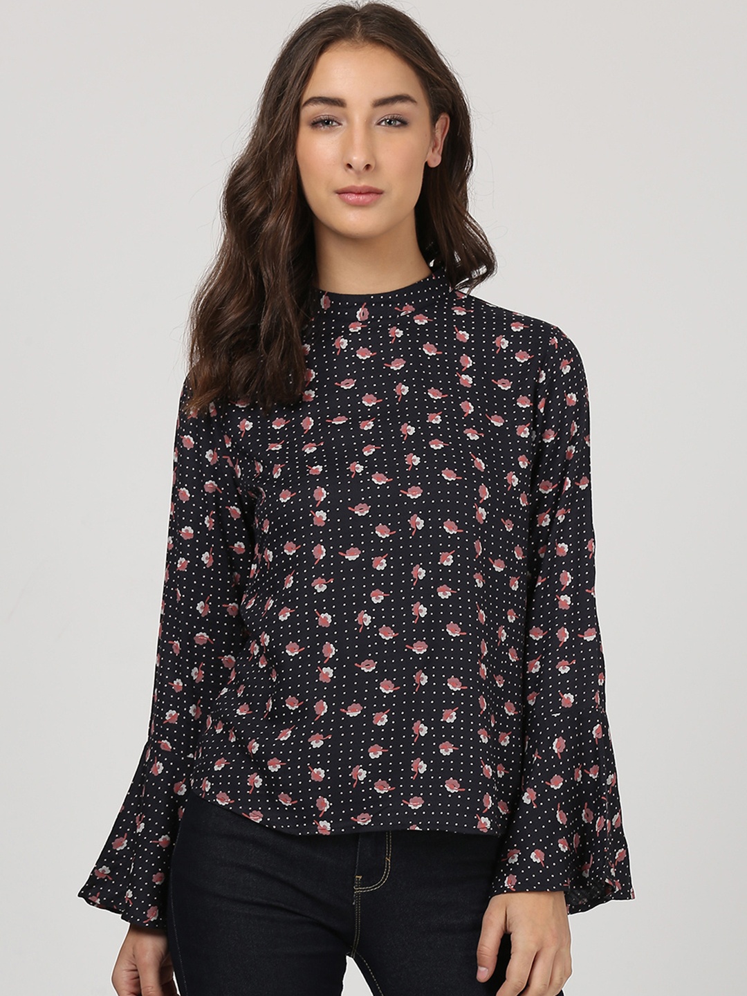 

Harpa Women Black Printed Top