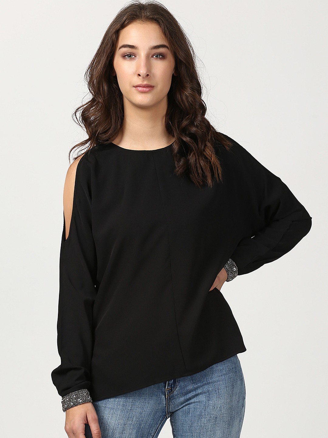 

Harpa Women Black Solid Top