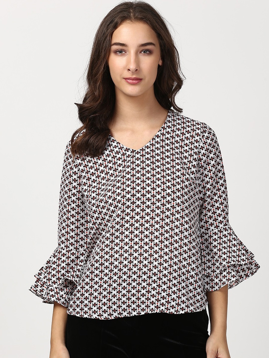 

Harpa Women White Printed Top