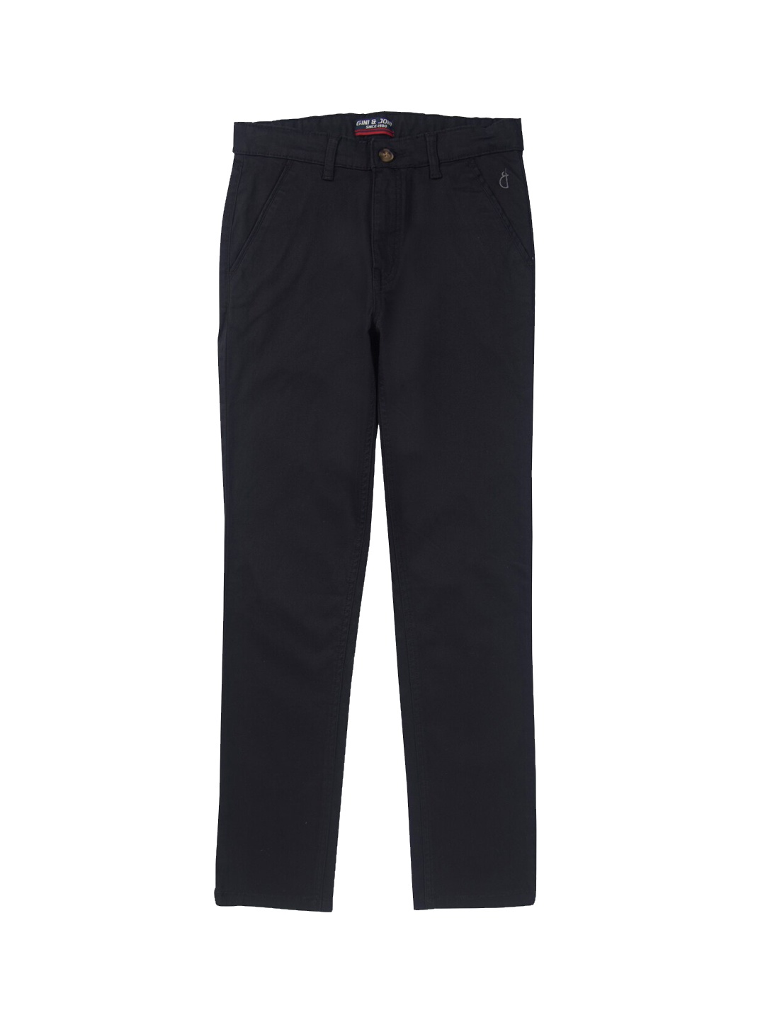 

Gini and Jony Boys Chinos Mid-Rise Trousers, Black