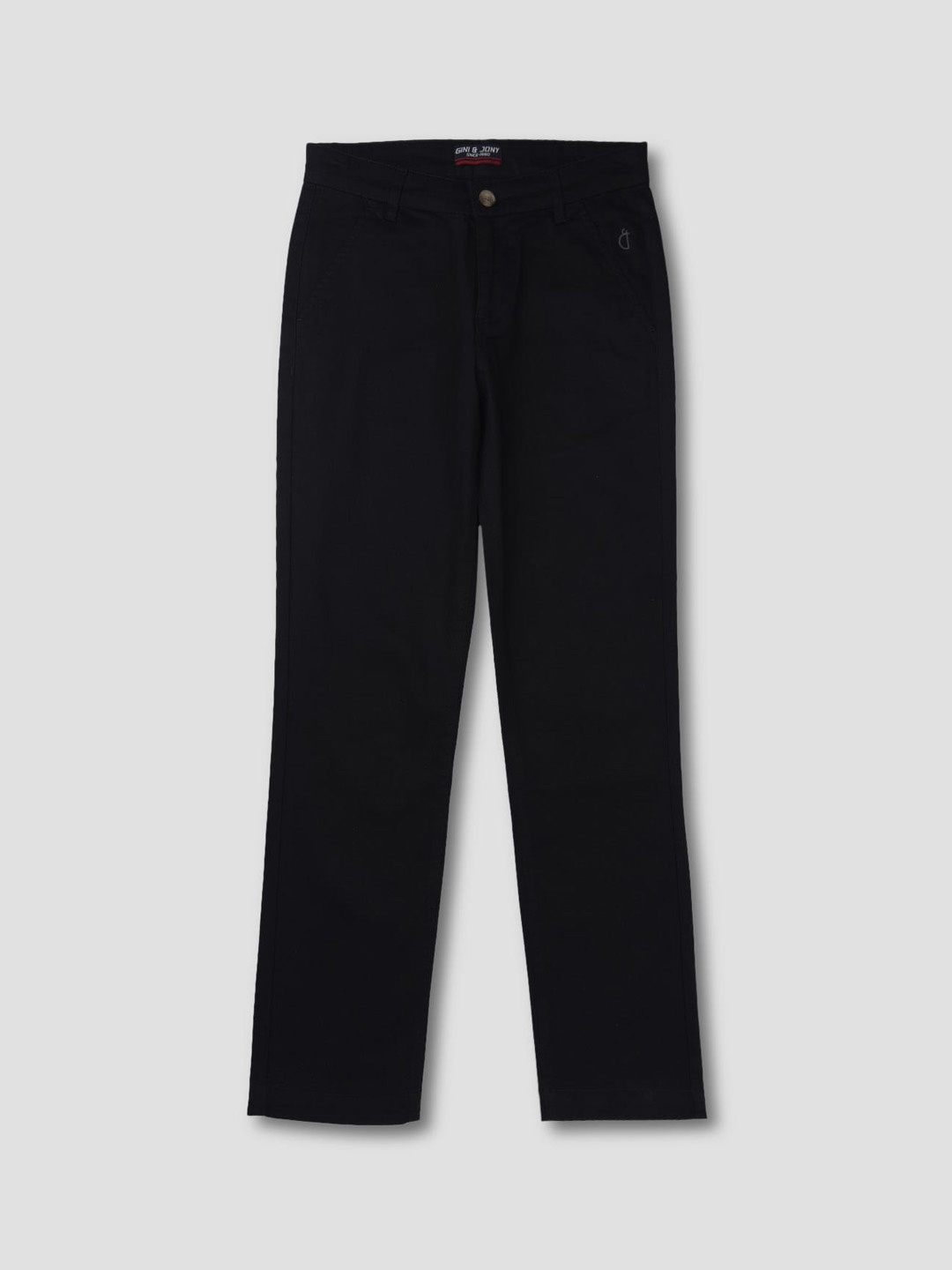 

Gini and Jony Boys Mid-Rise Chinos, Black