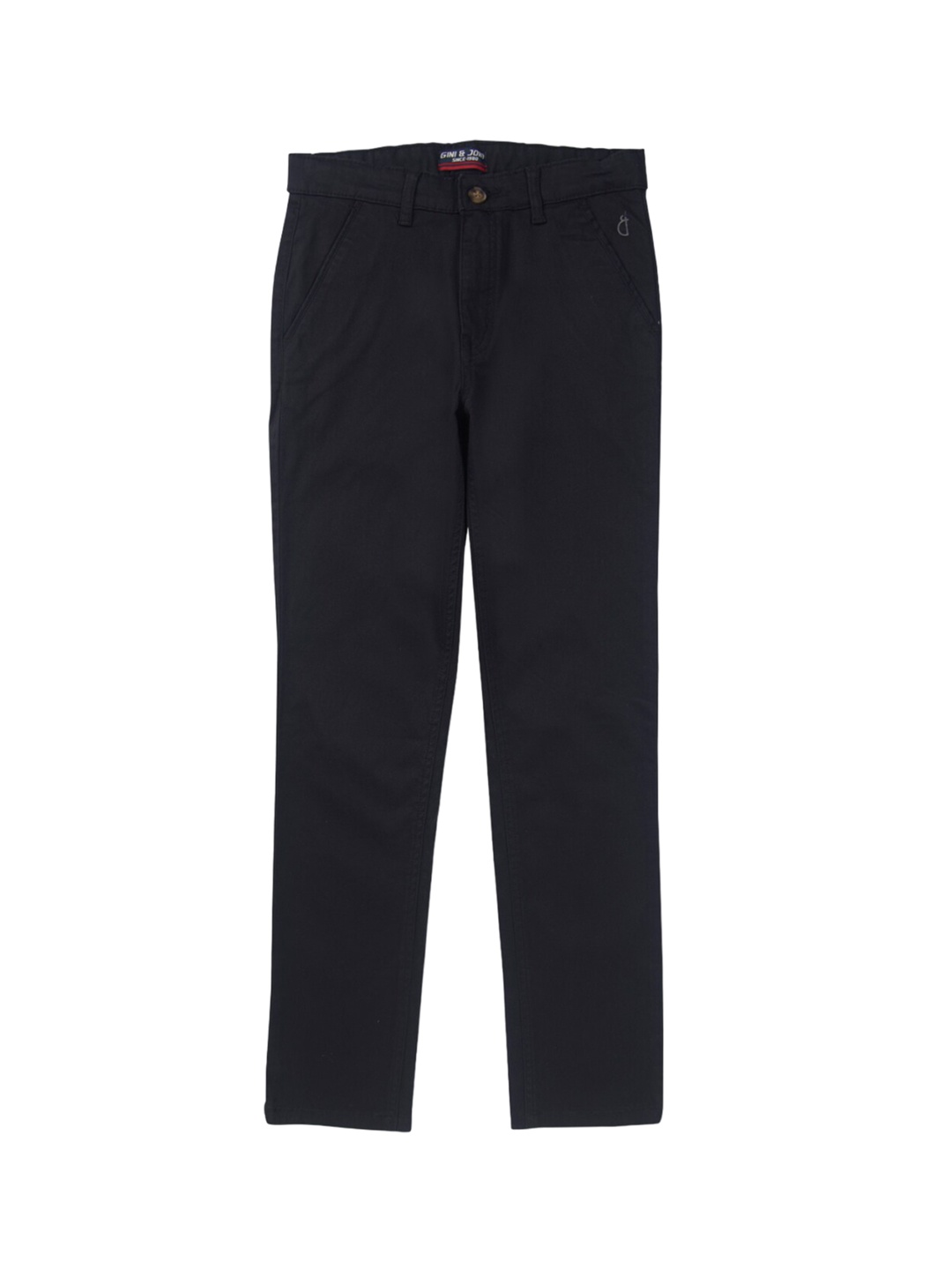 

Gini and Jony Boys Mid-Rise Trousers, Black