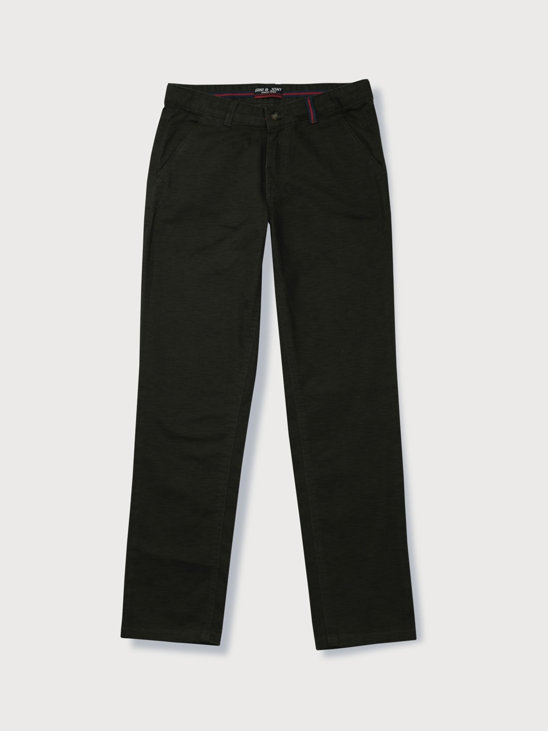 

Gini and Jony Boys Chinos Mid-Rise Trousers, Black