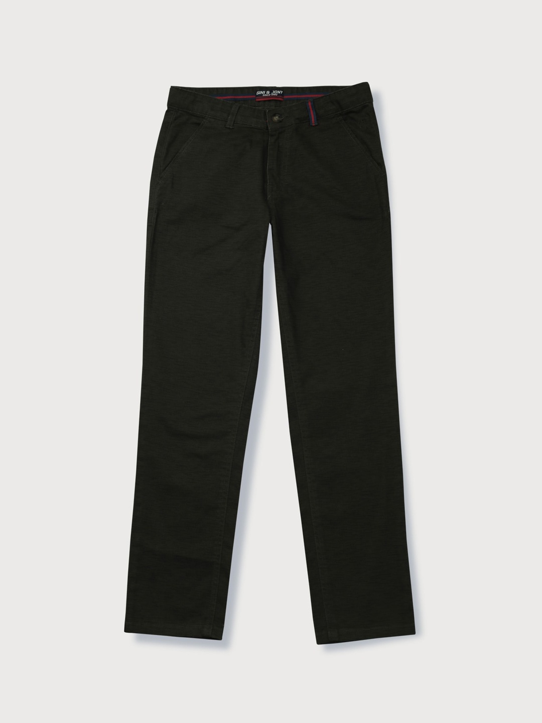 

Gini and Jony Boys Mid-Rise Chinos, Black