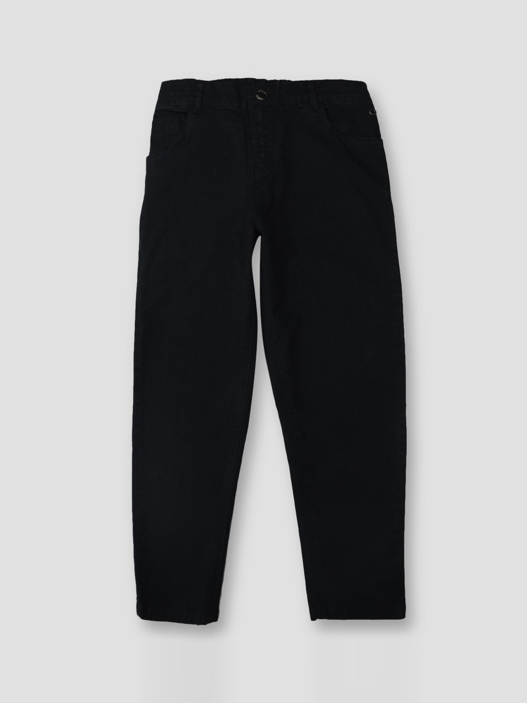 

Gini and Jony Girls Chinos Mid-Rise Trousers, Black