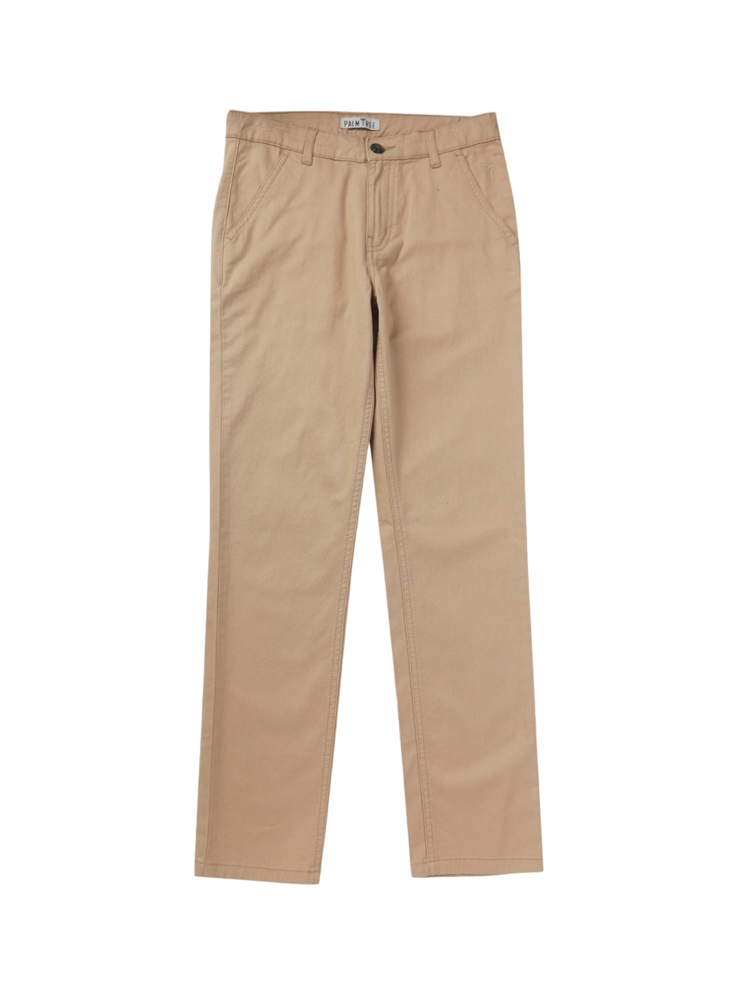 

Palm Tree Boys Mid-Rise Chinos Trousers, Khaki