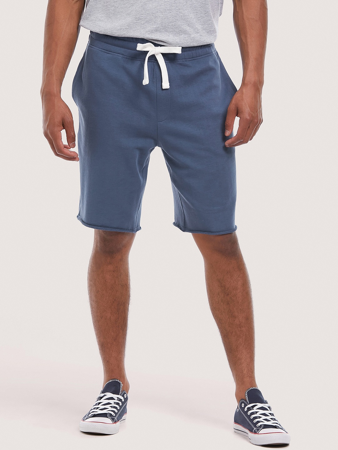 

ALCOTT Men Loose Fit Pure Cotton Shorts, Blue