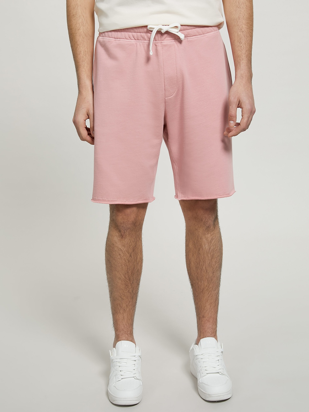 

ALCOTT Men Loose Fit Pure Cotton Shorts, Pink