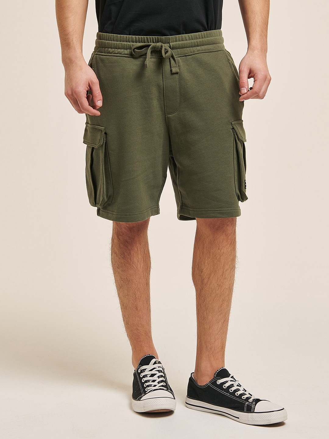 

ALCOTT Men Loose Fit Cargo Shorts, Olive