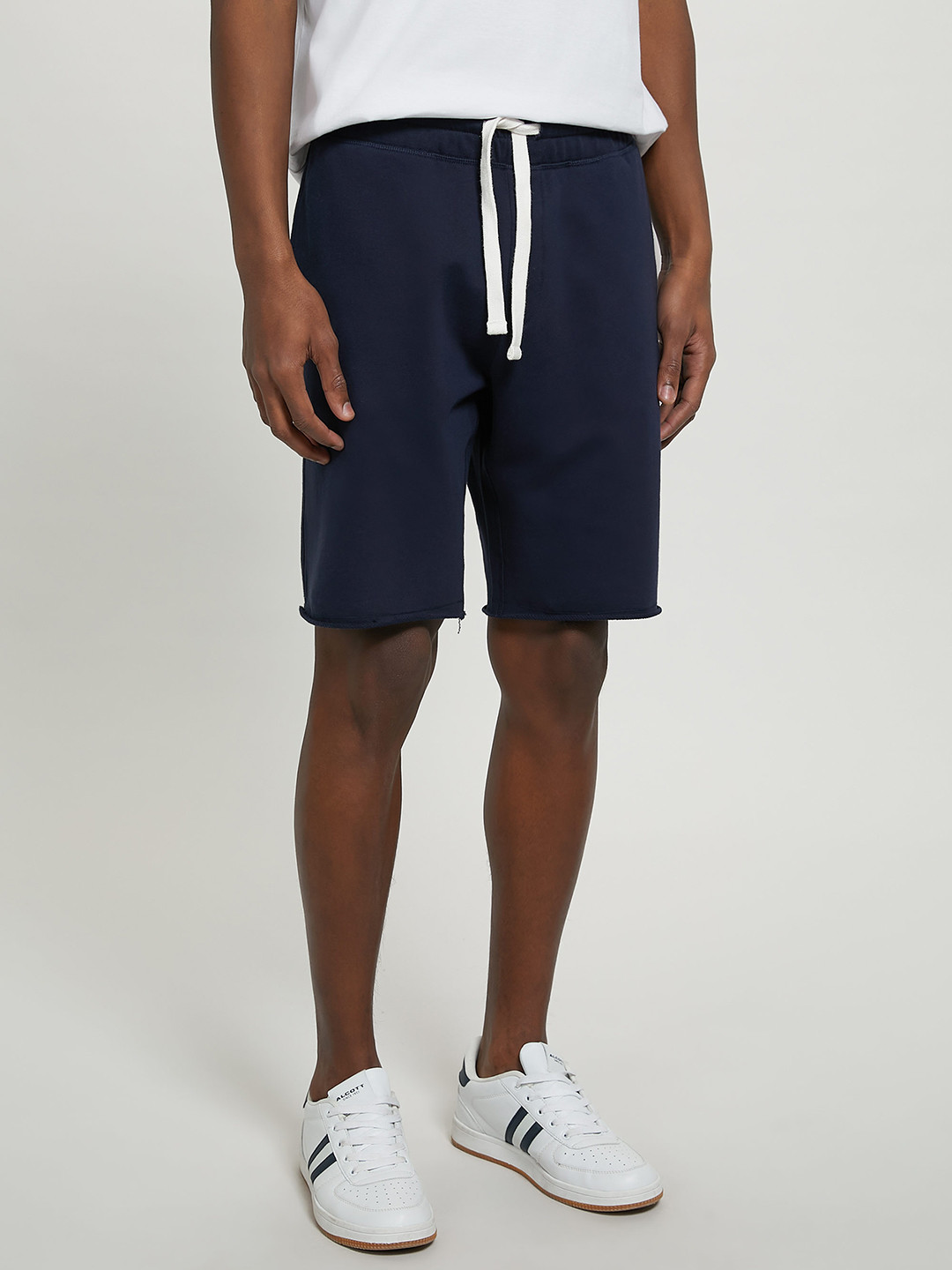 

ALCOTT Men Loose Fit Pure Cotton Shorts, Navy blue