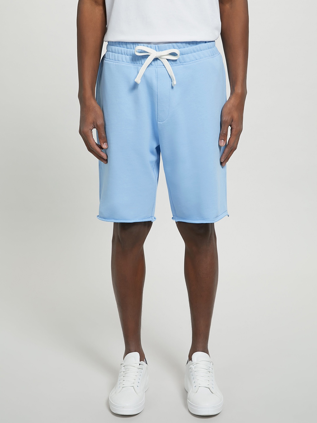 

ALCOTT Men Loose Fit Pure Cotton Shorts, Blue