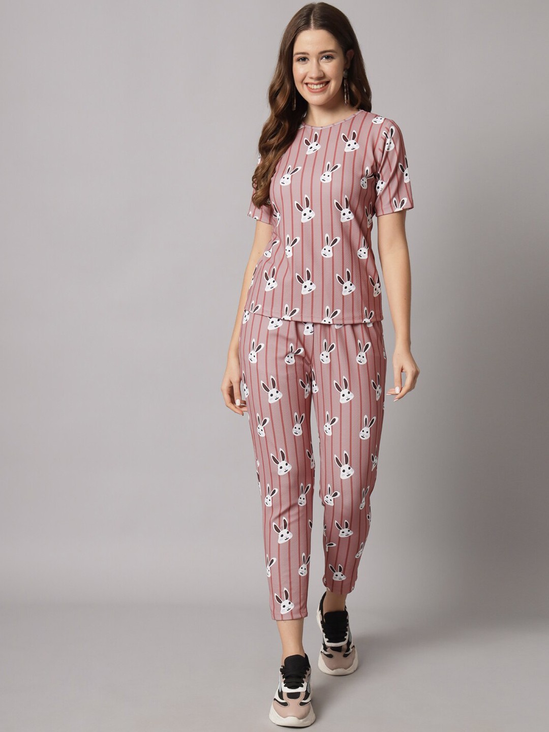 

KALINI Two Piece Tie-dye Printed Co-Ords Set, Brown