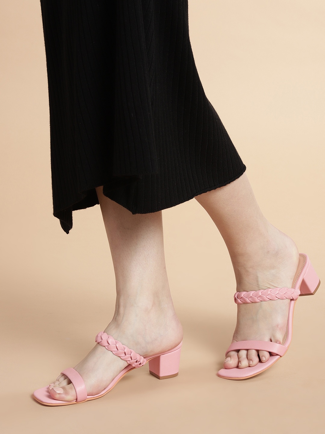 

Nautica Braided Block Heels, Pink