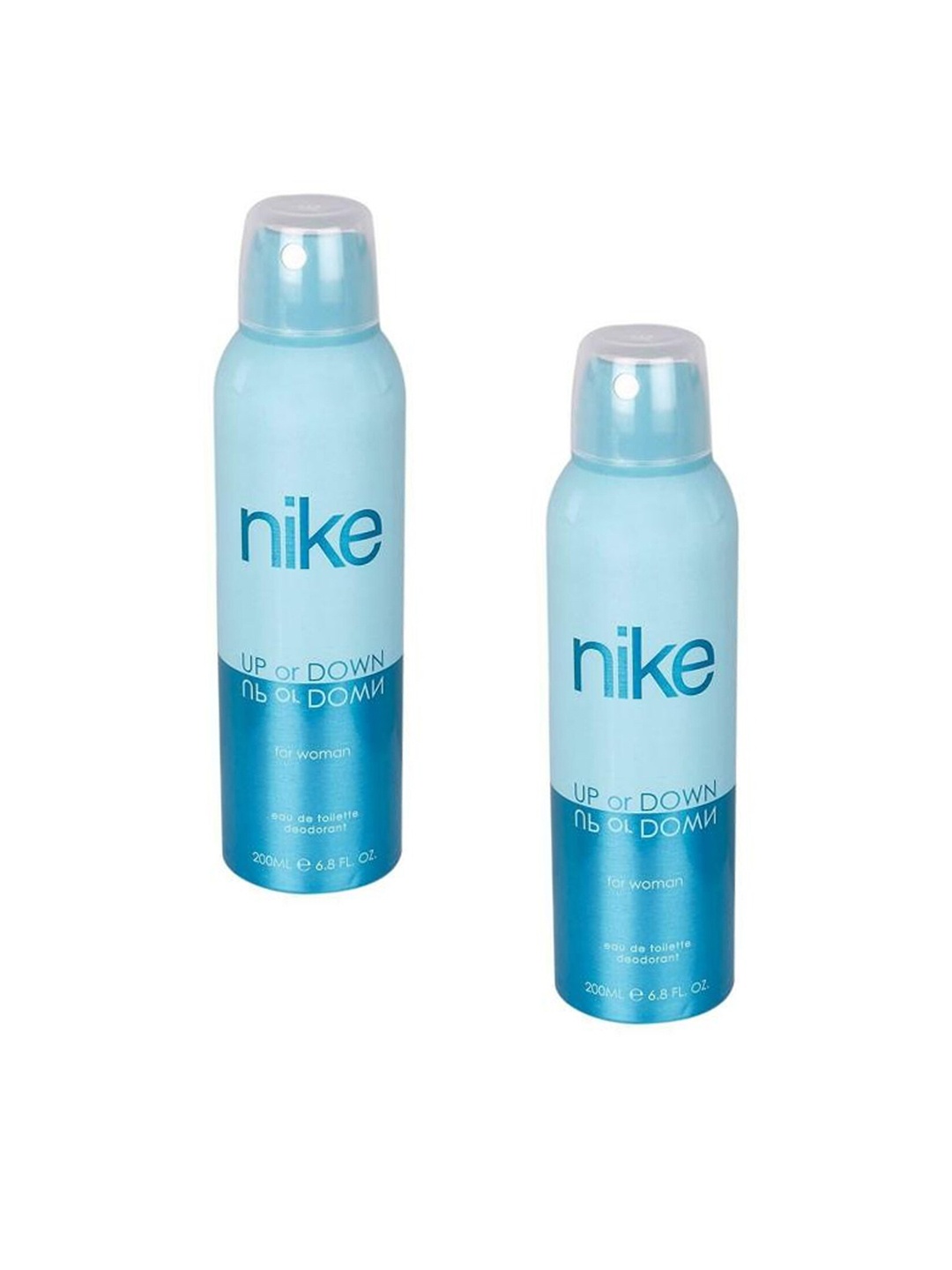 

Nike Fragrances Women Set Of 2 Up Or Down EDT Deodorants - 200ml Each, Blue