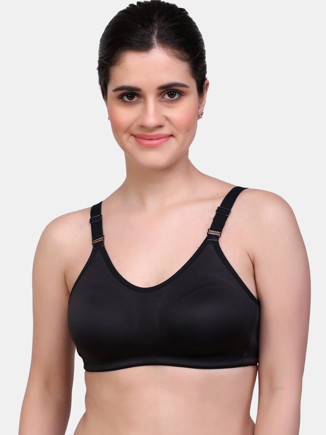 

MAROON Full Coverage Non Padded Bra, Black