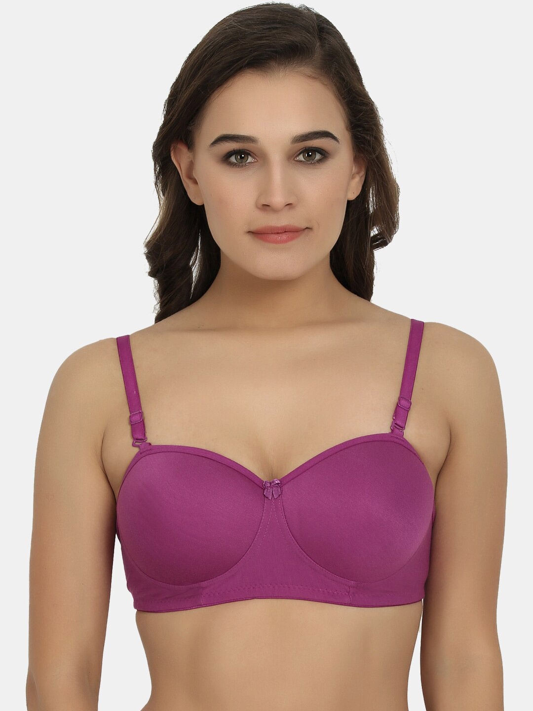 

MAROON Half Coverage Heavily Padded Bra, Purple