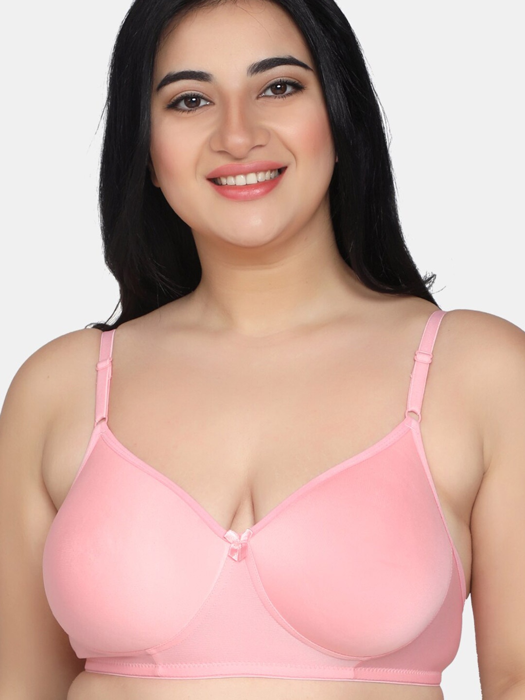 

MAROON Full Coverage Heavily Padded All Day Comfort Seamless T-shirt Bra, Pink