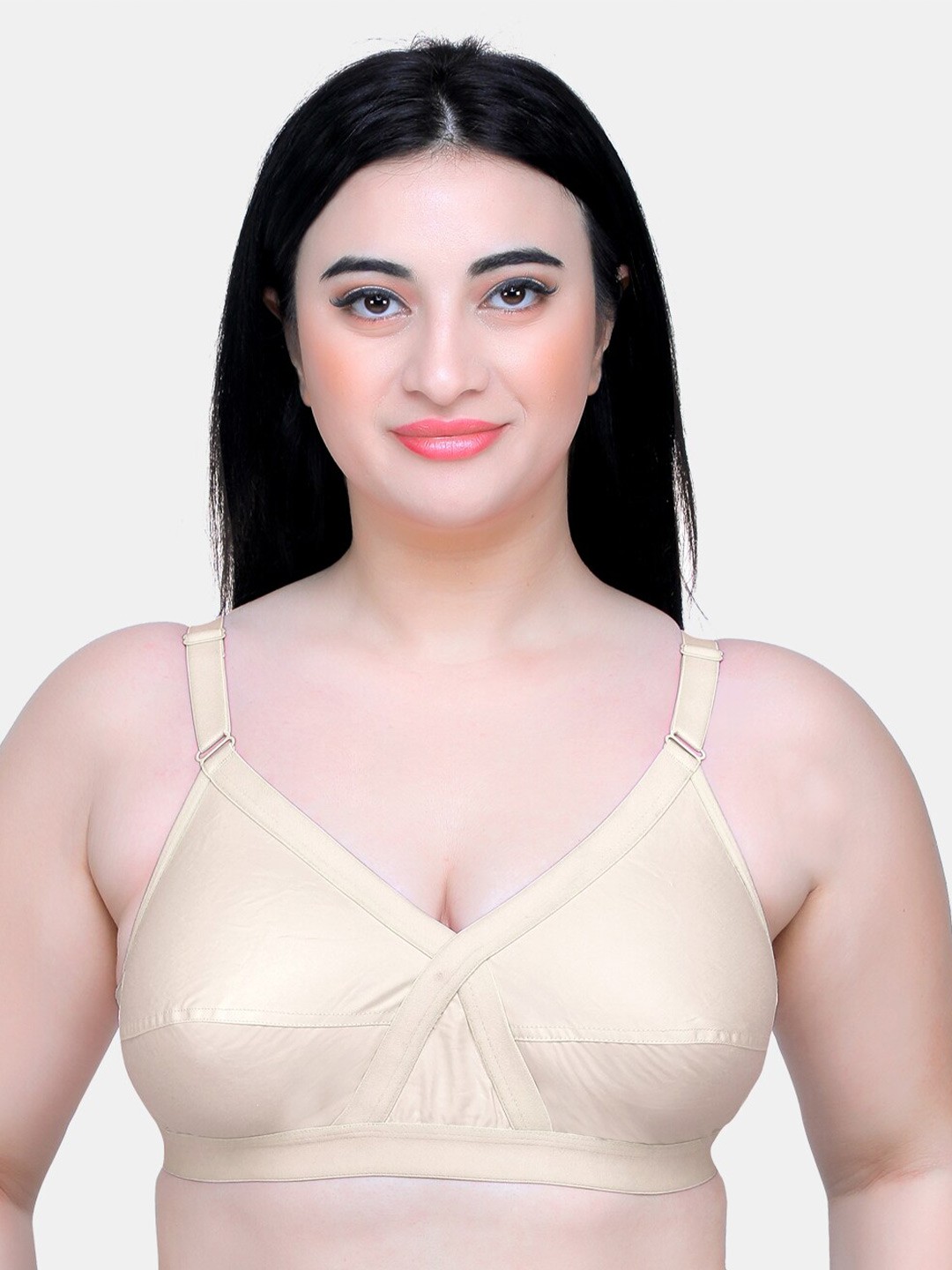 

MAROON Full Coverage All Day Comfort Cotton Minimizer Bra, Nude