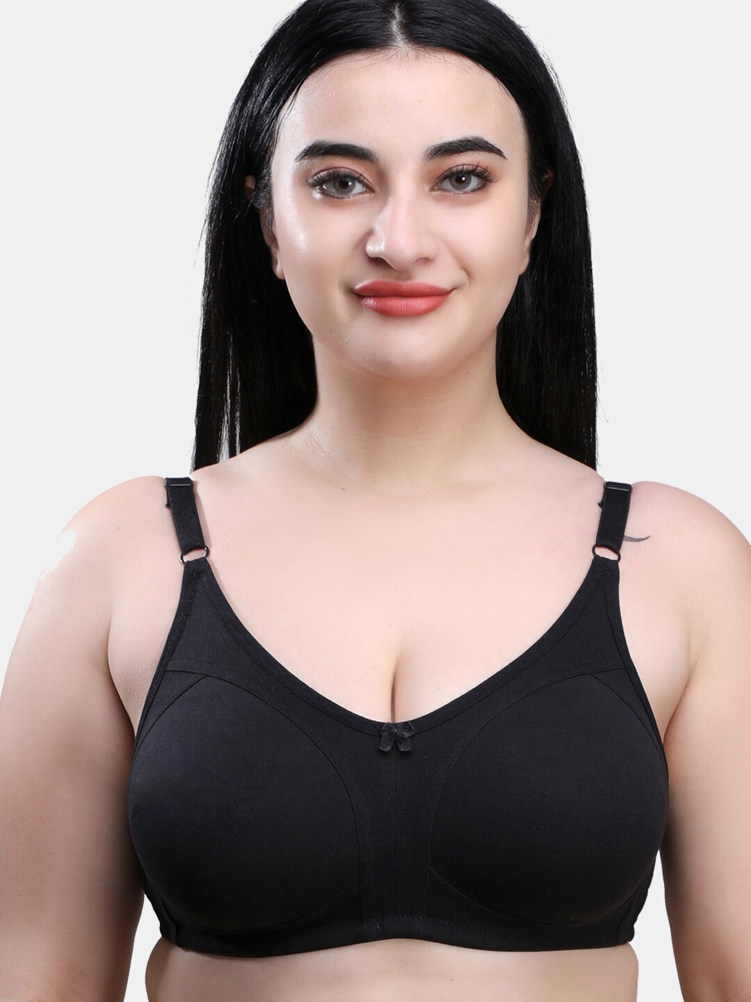 

MAROON Full Coverage All Day Comfort Seamless Cotton T-shirt Bra, Black